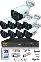 IDS 9 Kameralı 5 MP Lensli 1080p Full HD Gece Görüşlü Su Geçirmez Cepten İzle Kamera Seti DS-2020HD-SET9