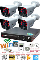 Fury 4 Kameralı 5 MP Lensli 1080P 2 MP Görüntü 6 Atom Gece Görüşlü FHD Güvenlik Kamerası 5525A 1 TB