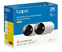 TP-Link Tapo C410 İkili Paket 2K 3MP Akıllı Kablosuz Güvenlik Kamerası Sistemi 2 Kameralı Sistem