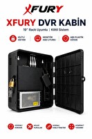 Fury DVR NVR Kamera Kayıt Cihazı Kabini ABS 42x32x11 CM  Plastik Monitör Askı Kutusu