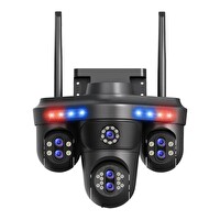 MPIA Shiro 16 MP Full HD 4 Lensli Sesli Görüşmeli Wi-Fi İp Güvenlik Kamerası