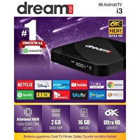 Dreamstar i3 2 GB RAM 16 GB Hafıza Android 12 Android TV Box