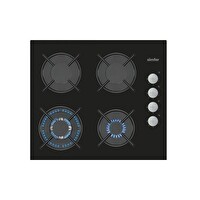 Simfer 3508 Wok Gözlü Siyah Cam Ankastre Ocak