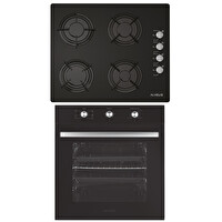 Alveus Emi̇rgan Si̇yah Ankastre Set (ALV MFA 614 + ALV GLS 640)