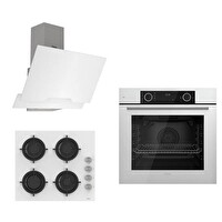 Ferre Fryart CS Serisi Beyaz Ankastre Cam Set (XE63CB + CS206 + D064)