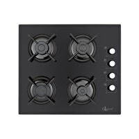 GL General GLO 205CS Bask 60 CM Siyah Cam Ankastre Ocak