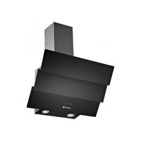 Eminçelik CH 1455 RC B60 60 CM Siyah Cam Duvar Tipi Ankastre Davlumbaz