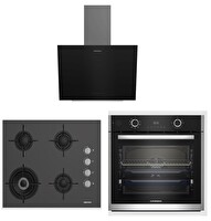 Grundig Siyah Ankastre Set (GEBD 12302 B - GIGL 622410 - GDSP 2474 BB)