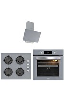 Silverline Gri Cam Ankastre Set (3481 - CS5349S01 - BO65E4S01)