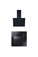 Hoover Siyah Cam 2'li Ankastre Set (HDG6C1GBTK - 3051B)