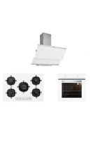 Silverline 3420 Beyaz Cam Ankastre Set (Classy 60 - CS5365W01 - BO6501W01)