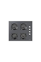 Luxell Opall 40-TAHDF Metalik Gri Cam Ankastre Ocak