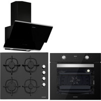 Silverline  Oslo Siyah Ankastre Set (BO6502B02 - CS5343B01 - 3490)