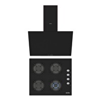 Simfer 2'li Siyah Cam Ankastre Set (3046 - 8727)