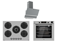 Tommatech TT300 Gri Ankastre Set (TDE6001SG - TAO7001SG - TAF6004SSP)
