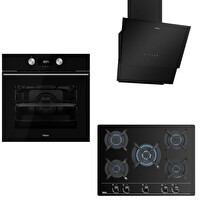 Teka Siyah Ankastre Set (HLB 8400 BK HydroClean PRO - GBC 75030 BK - TVT 60.1 BK)
