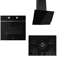 Teka Ankastre Set Siyah (HLB 8400 BK HydroClean PRO - HF LUX 70 5G - ATV 60 BK)