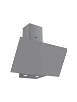 Ferre D079 Flowart Serisi 60 CM Gri Tek Cam Dokunmatik Davlumbaz
