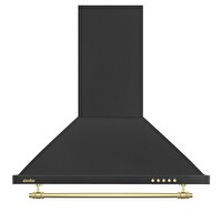 Simfer 8710 60 CM Push Button Siyah Retro Piramit Ankastre Davlumbaz