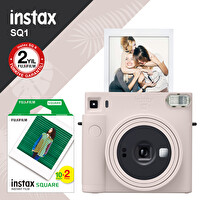 Fujifilm Instax SQ1 Beyaz Fotoğraf Makinesi ve 20'li Kare Film