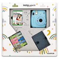 Fujifilm Instax Mini 11 Akordiyon Albüm ve Mandallı Mavi Box