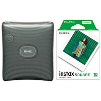 Fujifilm Instax SQ Link Yeşil Ex D Akıllı Telefon Yazıcısı Ve 10'lu Film