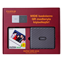 Fujifilm Instax Link Wide Gri Akıllı Telefon Yazıcısı Bundle Box