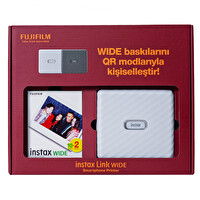 Fujifilm Instax Link Wide Beyaz Akıllı Telefon Yazıcısı Bundle Box