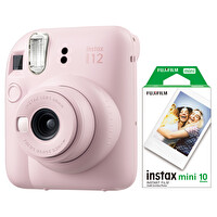 Fujifilm Instax Mini 12 Pembe Fotoğraf Makinesi Ve 10'lu Mini Film