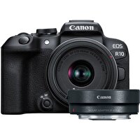 Canon EOS R10 + RF-S 18-45mm F4.5-6.3 IS STM Lens + EF-EOS R Mount Adapter