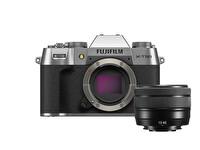 Fujifilm X-T50 Gümüş Aynasız Fotoğraf Makinesi ve XC15-45 MM Kit