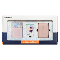 Fujifilm Instax Mini Link 3 Pembe Akıllı Telefon Yazıcısı Bundle Box