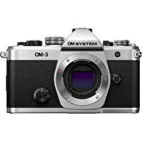 OM System OM-3 Gövde Gümüş Aynasız Fotoğraf Makinesi