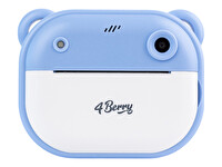 4Berry C10 HD Ekranlı Termal Etiket ve Fotoğraf Baskı Mavi Çocuk Kamerası