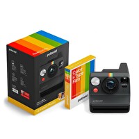 Polaroid Now Gen3 Siyah Fotoğraf Makinesi ve Renkli Film Paketi - 8 Film