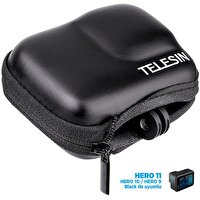 Telesin GoPro Hero11 Black / Hero10 Black / Hero9 Black Uyumlu Cep Boy Mini Eva Case Taşıma Çantası