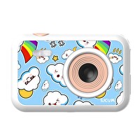 Sjcam FunCam Çocuklar İçin Bulut Desenli Beyaz Fotoğraf Makinesi Ve Kamera