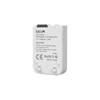 Sjcam C300 ve C300 Pocket Uyumlu 1000 mAh Beyaz Batarya