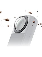 Insta360 X3 Uyumlu Premium Çıkarılabilir Lens Koruyucu Seti - Removable Lens Guards