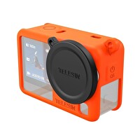 Telesin DJI Osmo Action 6 Silikon Koruyucu Kılıf Turuncu