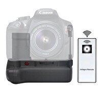 Ayex AX-1100D Canon EOS 1100D 1200D 1300D 1500D 2000D Uyumlu IR Kumandalı Battery Grip + 1 Adet LP-E10 Batarya