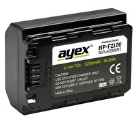 Ayex Sony A9 A9R A9S A7 III A7R III Uyumlu NP-FZ100 Batarya