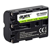 Ayex Sony A900 A850 A700 A560 A550 A500 Uyumlu NP-FM500H Batarya