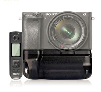 MeiKe Sony A6500 Uyumlu MK-A6500 Pro Battery Grip + Zaman Ayarlı Kumanda
