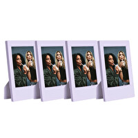 Fujifilm Instax Mini Film Uyumlu Lila 4'lü Klasik Fotoğraf Çerçeve Seti