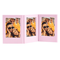 Fujifilm Instax Mini Film Uyumlu Pembe 3'lü Mıknatıslı Fotoğraf Çerçeve Seti