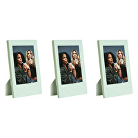 Fujifilm Instax Mini Film Uyumlu Klasik 3'lü Yeşil Fotoğraf Çerçeve Seti