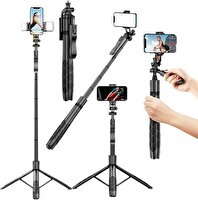 Torima L16 Selfie Kumandalı 153 CM Anroid IOS Go Pro Uyumlu Çok Amaçlı Tripod