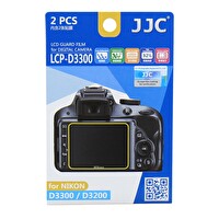 JJC LCP-D3300 (Nikon D3500, D3400, D3300, D3200) LCD Ekran Koruyucu Film 2'li Paket