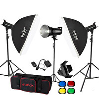 Godox SK400 II W/S 3'lü Stüdyo Paraflaş SoftBox Seti